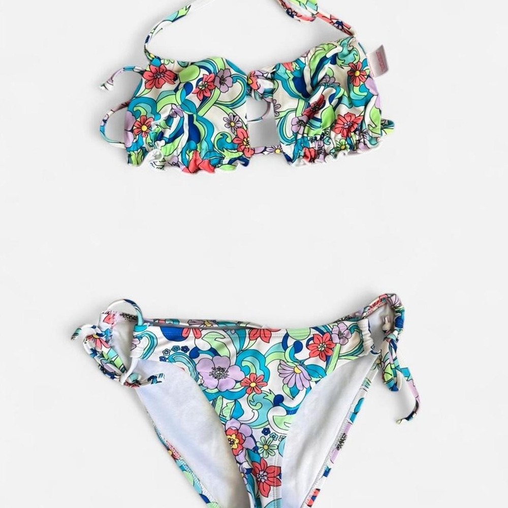 No Boundaries Floral & Paisley Bikini Set